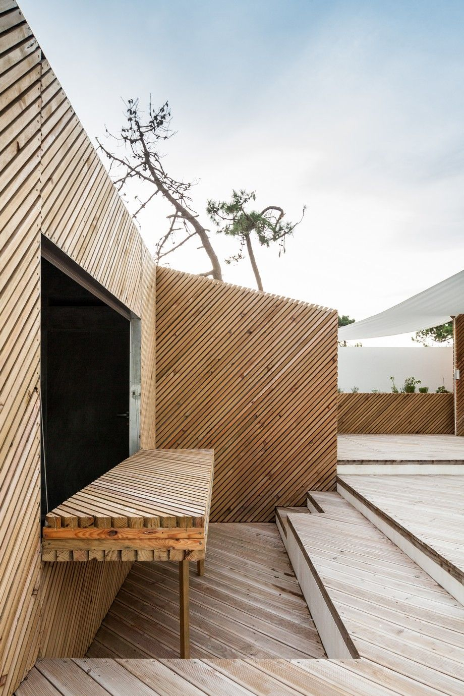 Shadow gap timber cladding on UK garden room — clean horizontal profile contemporary finish