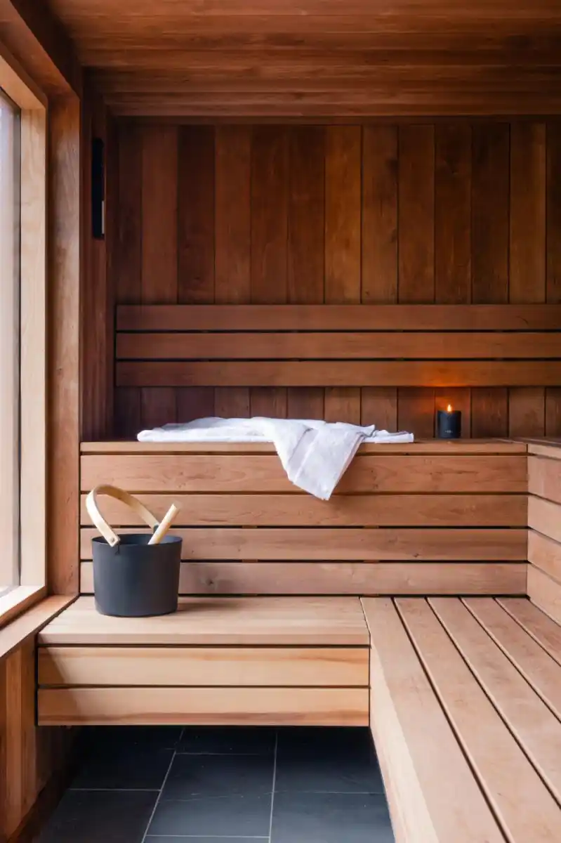 Alder sauna bench boards UK — smooth planed alder boards for sauna bench construction