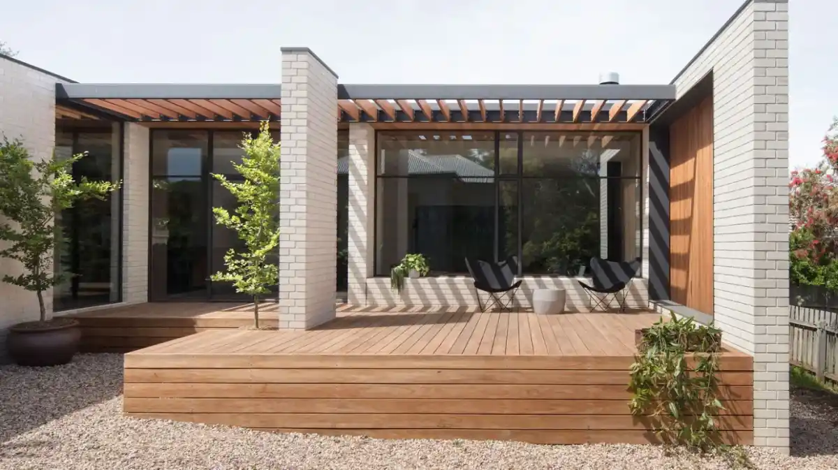 Yellow Balau Bangkirai hardwood decking boards UK — naturally durable tropical hardwood from UK stock