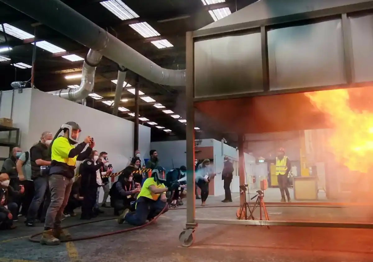 Fire reaction testing on external cladding systems — Euroclass B certification process UK
