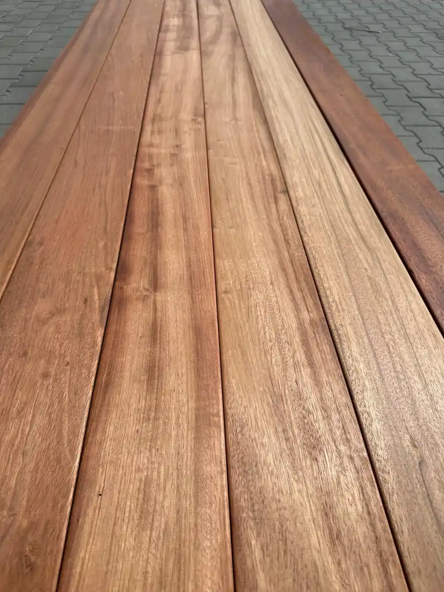 Jatoba smooth hardwood decking boards UK — 40–60 year service life, the longest lasting decking species
