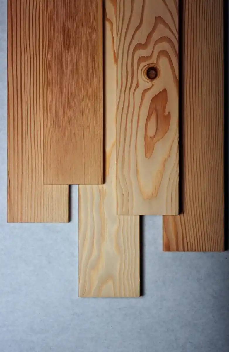 Larch vs Douglas fir cladding UK — side by side comparison of both timber species