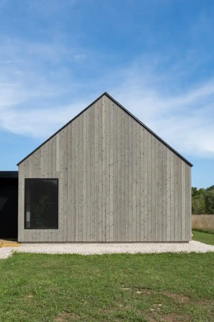 Timber cladding specification UK — Nordic spruce pre-weathered cladding commercial building