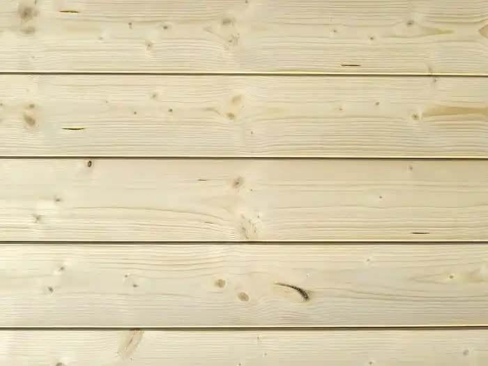 Nordic spruce tongue and groove V-joint cladding close up — profile detail UK